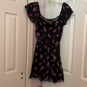 Juniors TRIXXI dress off the shoulder free feeling with front tie - Size S